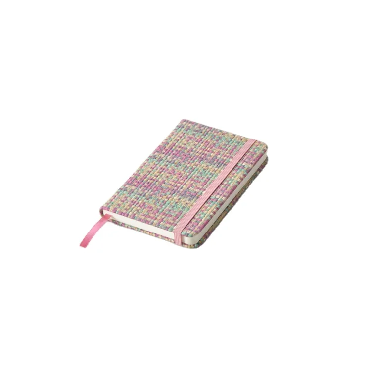 Customized A5 A6 Hardcover Pocket Size Journals Small Notebooks Cute Journal Japanese Style Woven Pattern Fabric Notebook