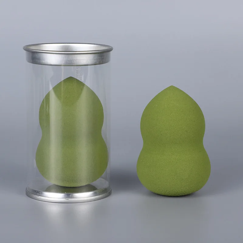 Laser Your Logo Beauty Sponges Makeup Sponges Green Makeup Tube With Sponge