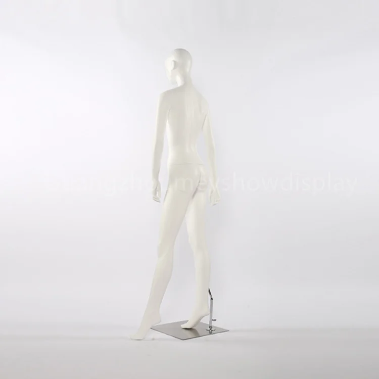 customized matte white standing female mannequins with abstract face full body women manikin fiberglass maniquies