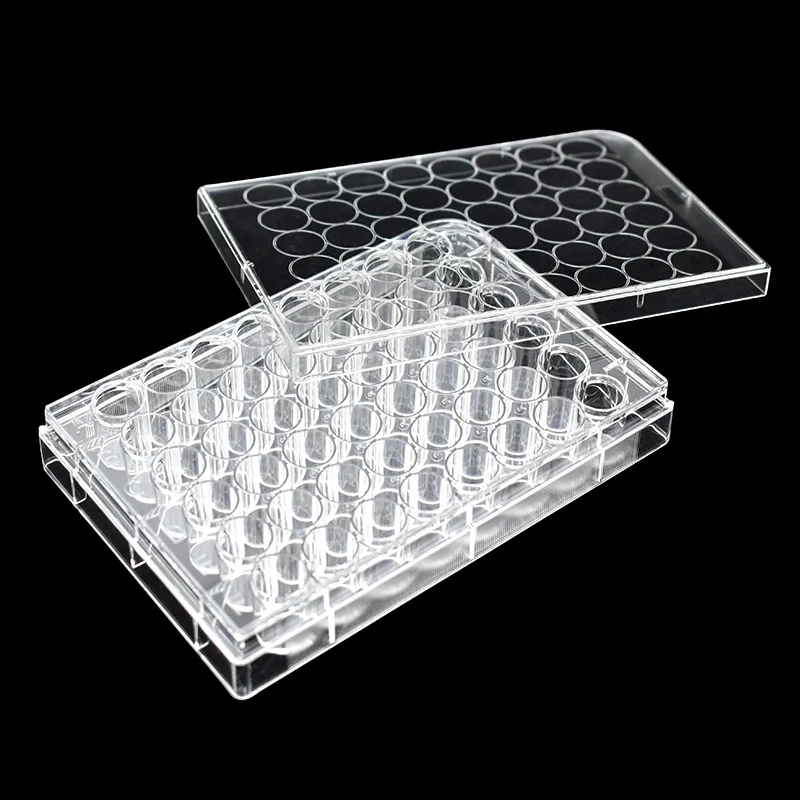 Factory Directly Supply Tissue Culture Plate 48 Wells Culture Tray - With lid, flat bottom, TC,Transparent,individually packed