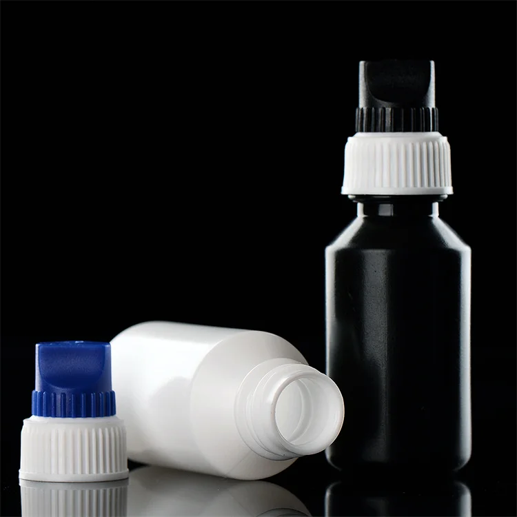Squeezable Plastic Dropper Bottles Chemical 10ml 15ml 20ml 30ml Transparent Plastic Refillable Eye Dropper Bottles