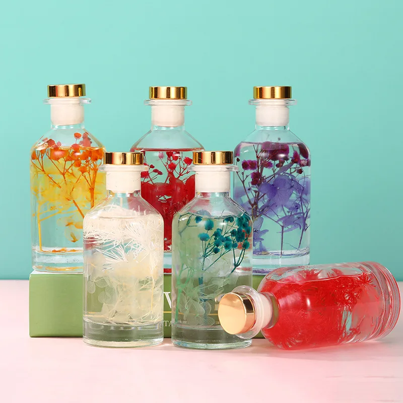 180ml Empty New Round Shape Glass Perfume Aroma Oil Perfume Bottles With Sticks