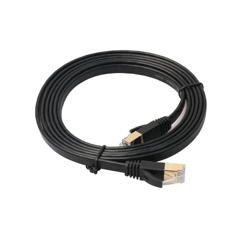 10 Гбит/с 600 МГц Cat7 Ethernet плоский сетевой кабель STP