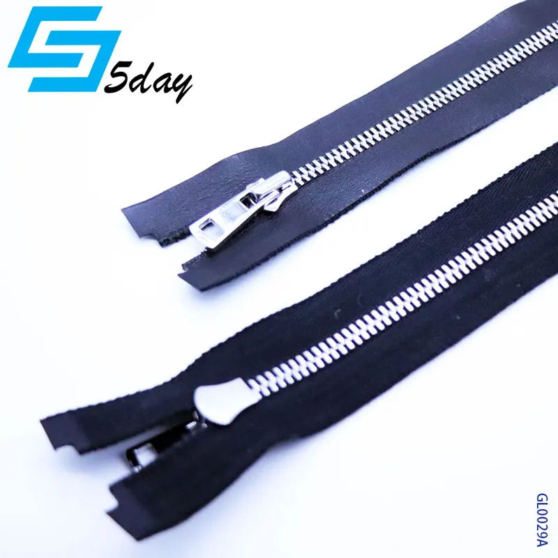 
5# 8# High Quality Cusomized Zipper Pull Genuine Leather Tape Metal Zipper for Handbags 