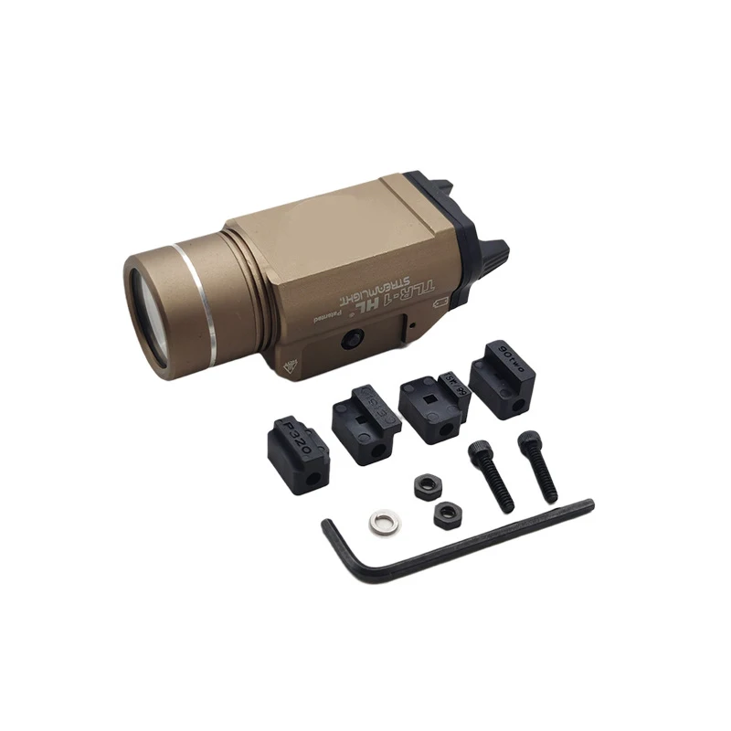 High Lumens Tactical Outdoor Adjustable Mount LED Light Laser Flashlight