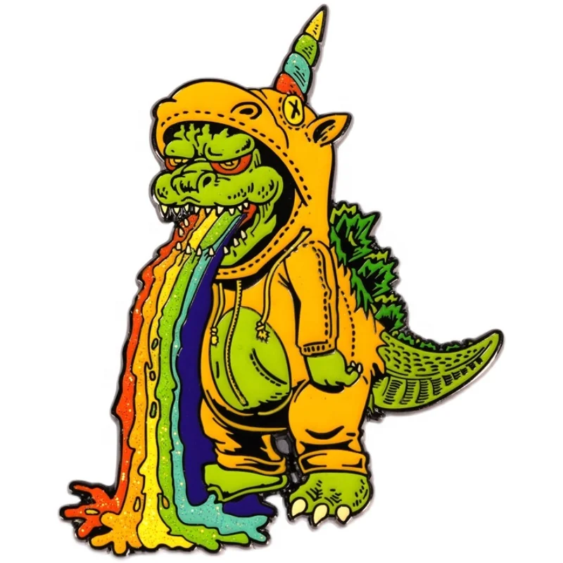 Набор эмалевых булавок Godzilla Alibaba Vs Kong металлический логотип Экологически чистая машина для УФ-печати народного искусства офсетной печати 10 шт.