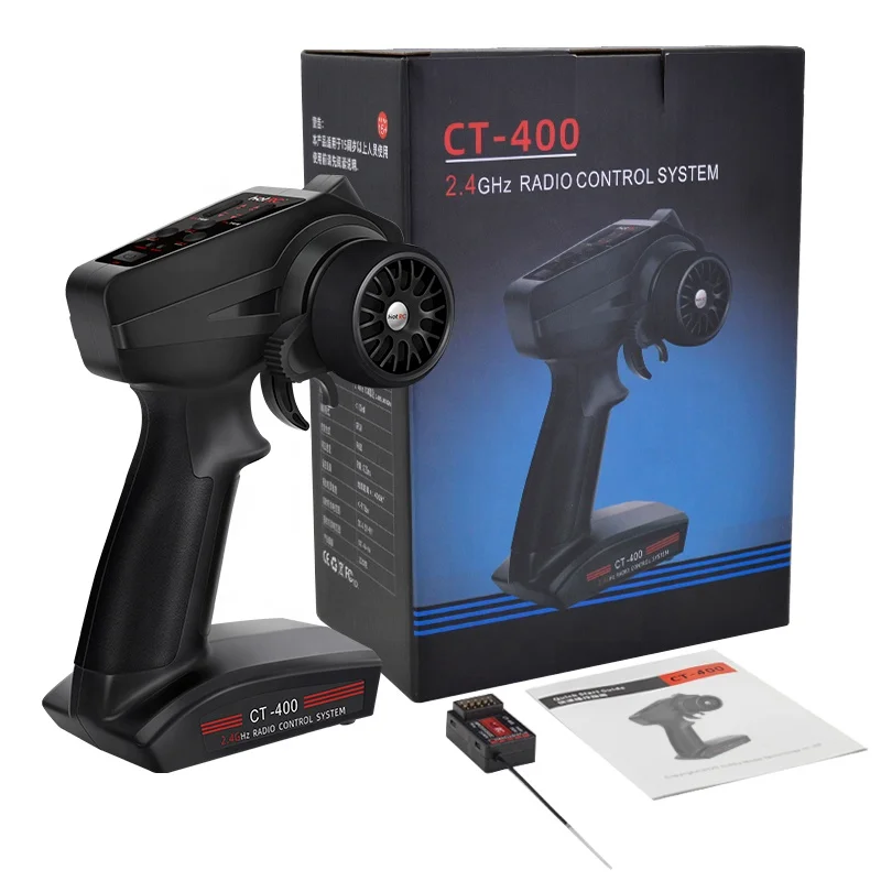 Hotrc CT400 4CH 2,4 GHZ FHSS rc система управления лодкой с 4-канальным приемником