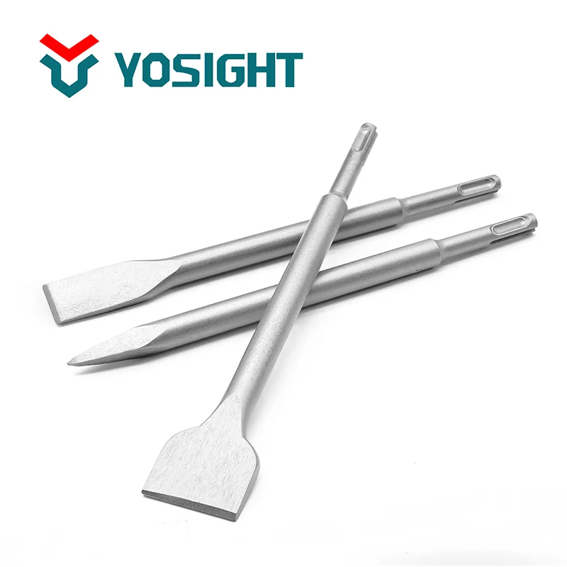 SDS Plus Electric Hammer Chisel Spade Hollow  Wide Flat Point Chisel for Concrete Masonry
