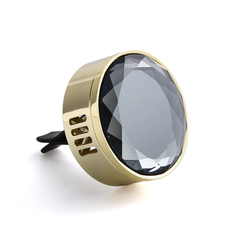 Crystal Customized Logo Gold Plated Air Fresher Custom Scent Car Diffuser