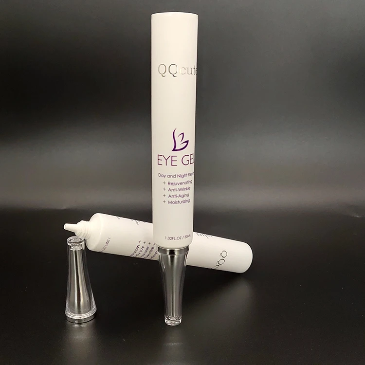 Acrylic Long Nozzle Lid Thin Tube Custom Wholesale 20ml 25ml 30ml Eye Cream Tube