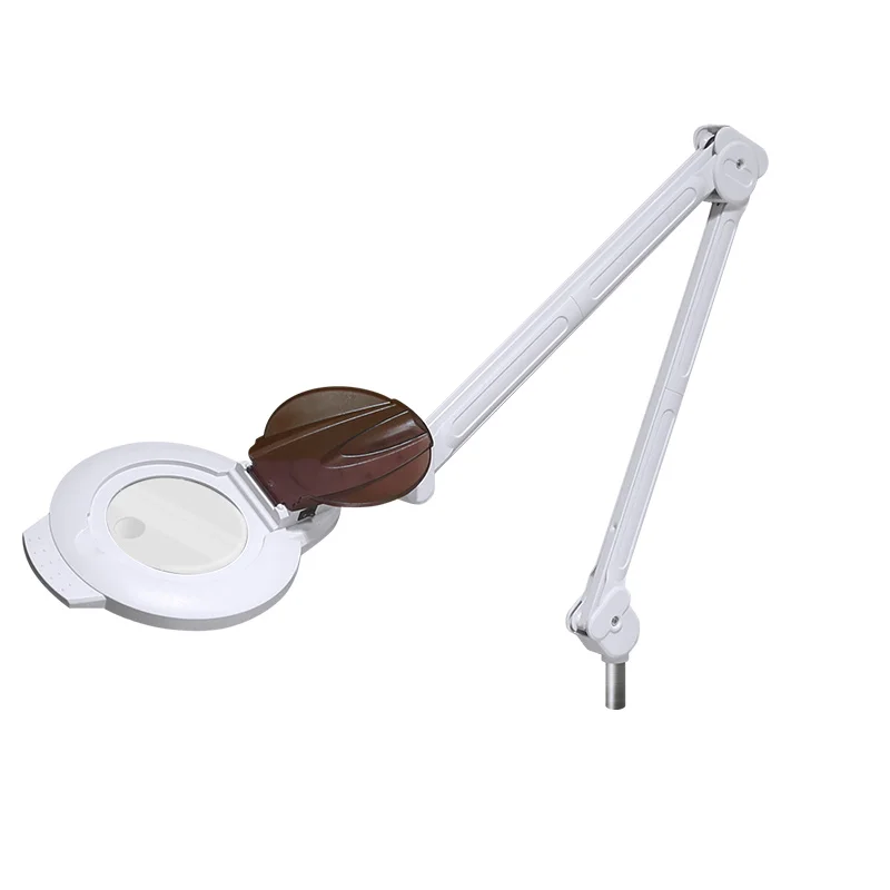 Desktop Led Magnifying Lamp for Trolley with 3 Time Diopre Available Resin Lens with 8x Small Lens Professional Manufacturer