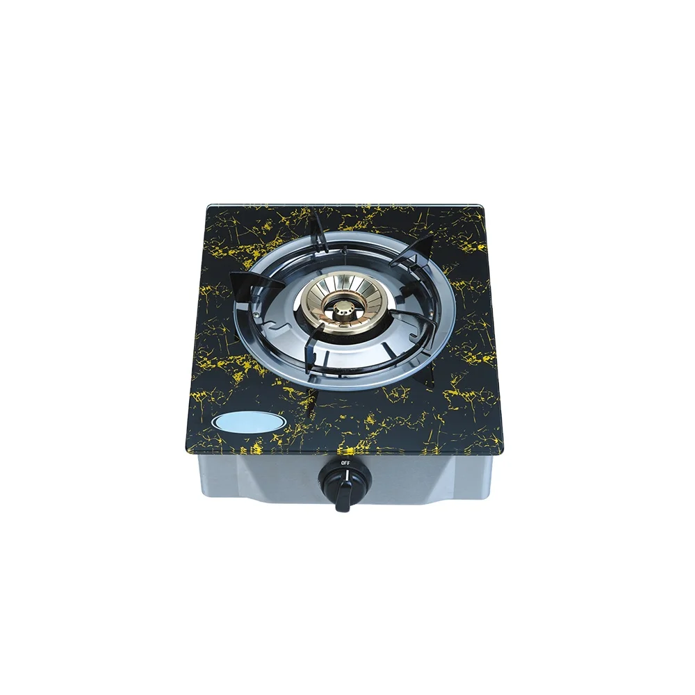 good price big blue flame tempered glass 1 burner table top cooktops gas cooker burner hob