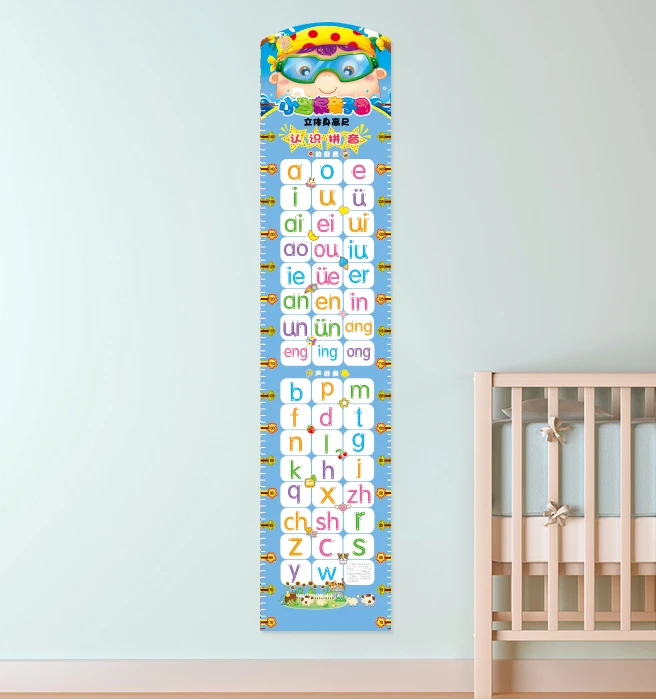 Amazon Hot Sale Hanging Measuring Rulers Height Growth Chart For Kids