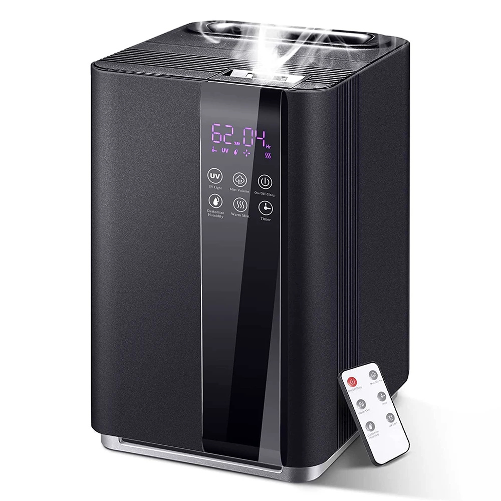 Home LED screen temperature display ultrasonic air purification humidifier app control cool mist humidifier