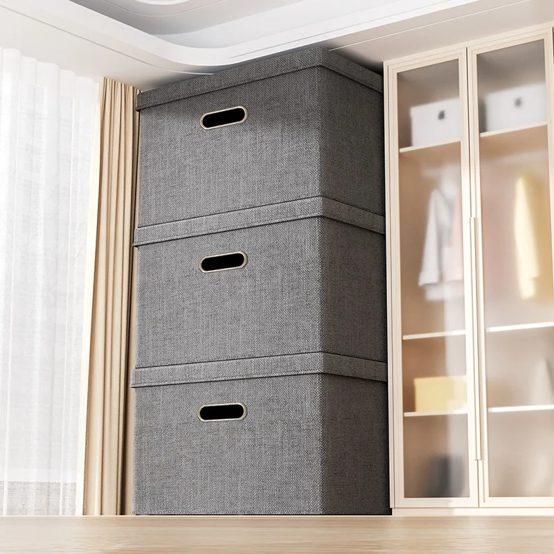 Hot Selling File Document Box Foldable Storage Boxes Wardrobe Storage Basket Storage Baskets Box Foldable Organization