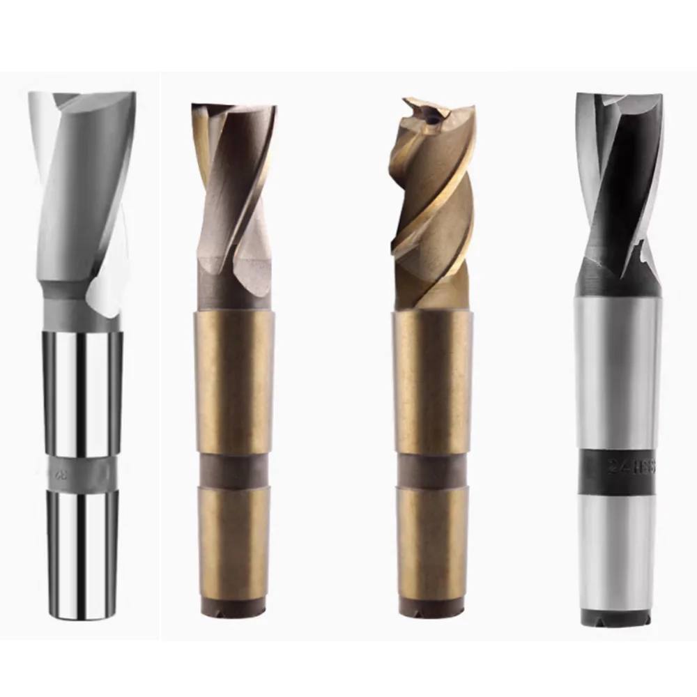 Ultra hard white steel milling cutter, high-speed steel taper shank extended keyway milling cutter for stainless steel