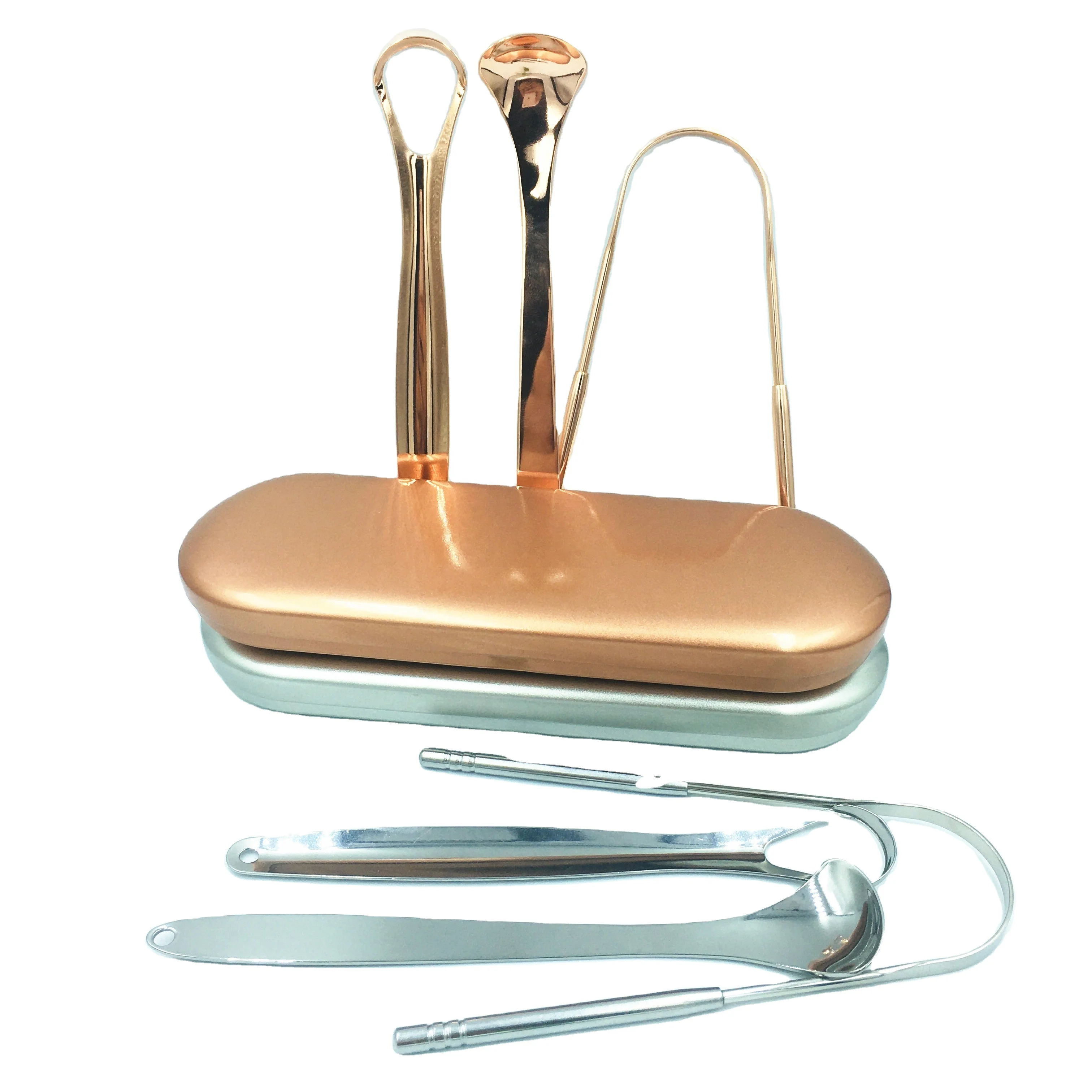 100% 304 Stainless Steel Tongue Medical Grade Healthy Oral Care Adults Kids Tongue Cleaners