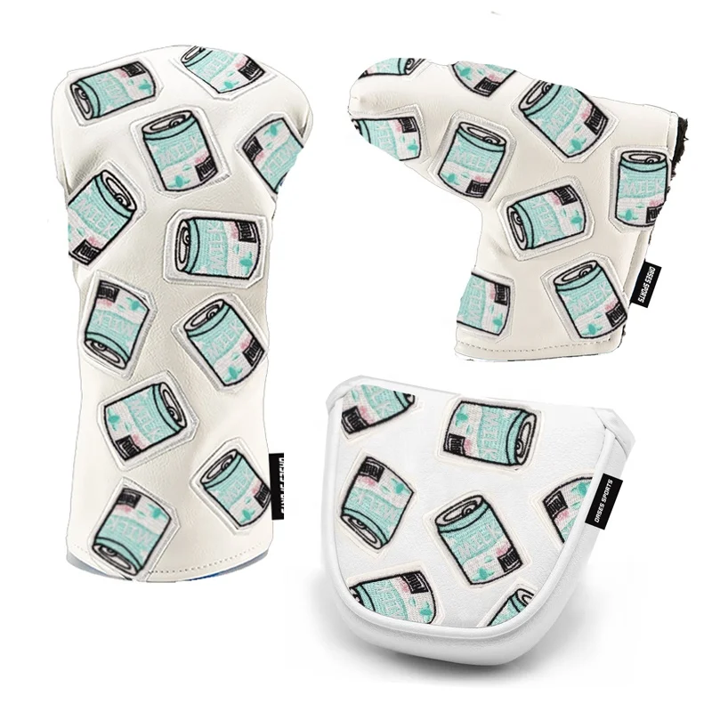 High Quality Custom Real Genuine Leather Putter Golf Head Cover