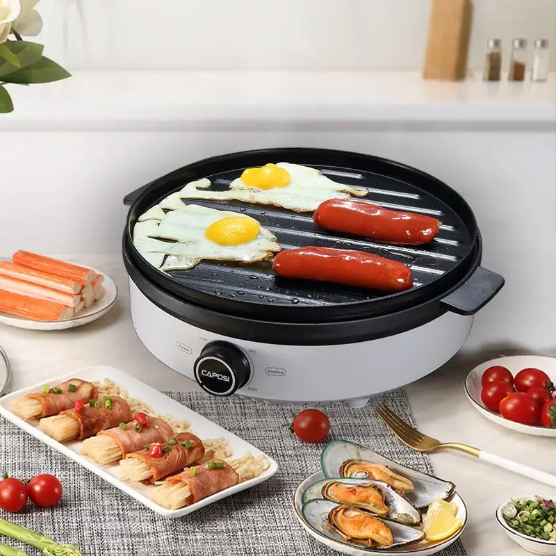 Shiren Non stick Electric BBQ grill pan Indoor Smokeless grill hotpot  electric 1300W