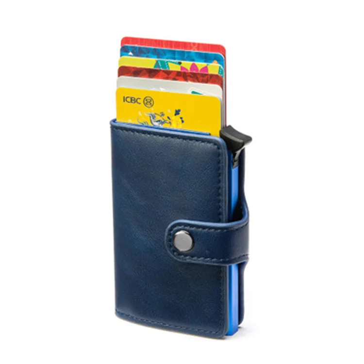 Wholesale Rfid Block Mem Credit Card Holder Wallet Pop Up Pu Leather Cardholders Tarjeteros