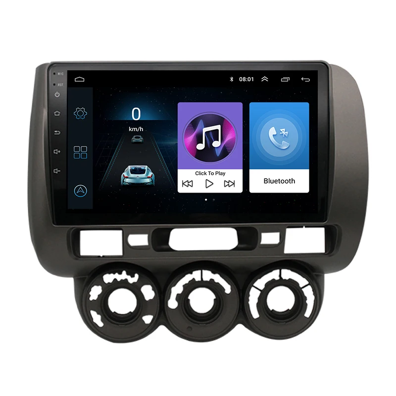 9 inch 2 din Android Car Radio GPS Player For Honda Fit Jazz City Right 2004-2007 Carplay/Wifi/RDS Car Stereo Audio Multimedia