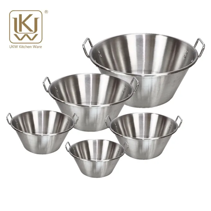 High Quality Various Size Durable Stainless Steel Mexican Pot Carnitas Cazo Pot