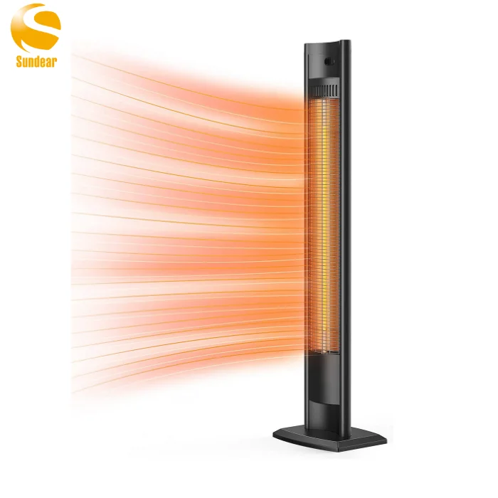 Waterproof IP65 Electric Portable Heater Outdoor Garden Balcony Patio Heater Free Standing