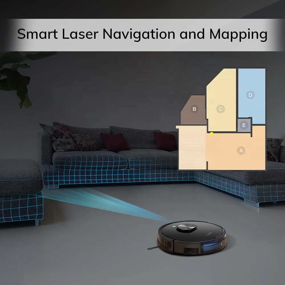 ILIFE A10s 2-in-1 Roller Brush 2900mAh Gyro&Laser Navigation Mopping Laser Obstacle Avoidance APP Control Robot Vacuum Cleaner