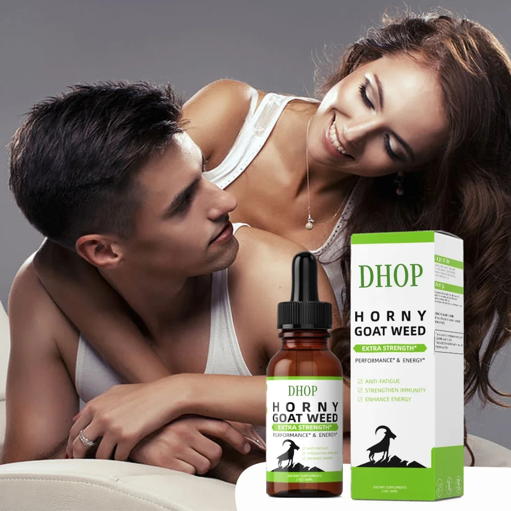 OEM Private Label Horny Goat Weed Liquid Extract men energy support Label Horny Goat Weed drop