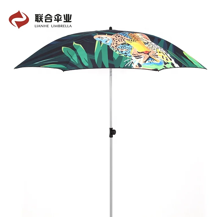 Зонт с защитой от ультрафиолета, регулируемый зонт от солнца для улицы, зонт для рыбалки, пляжа, патио с наклонным наклоном