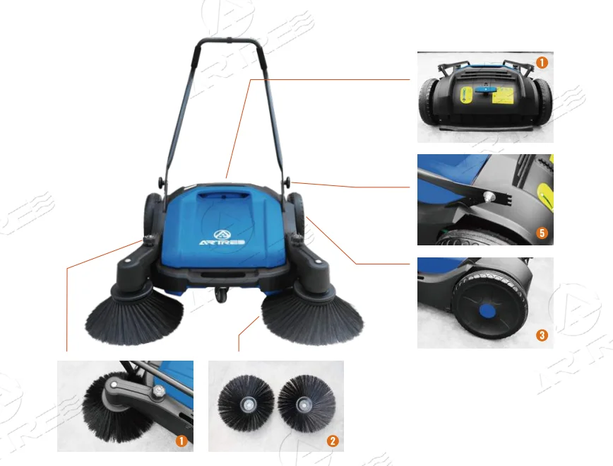 walk behind floor sweeper MS50   floor machines