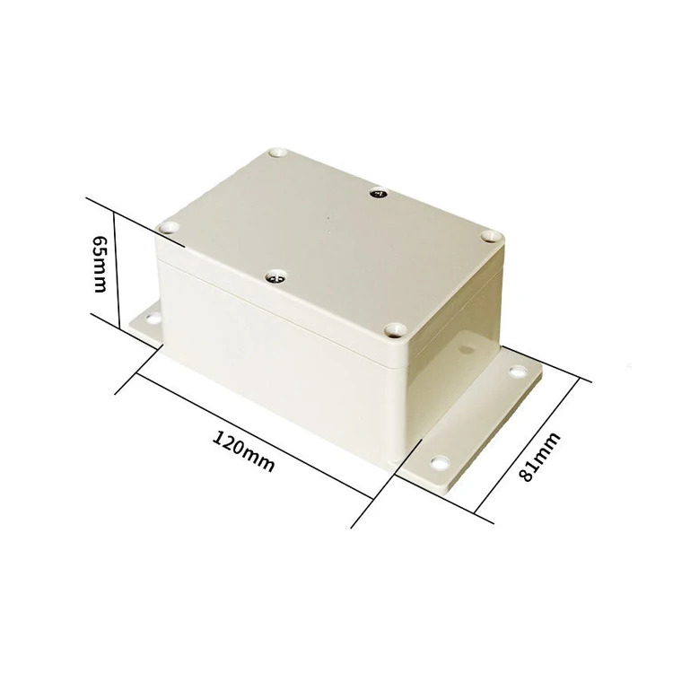 120x81x65mm KT Series ABS IP65 Screw type Junction Box Waterproof Junction Box with ear