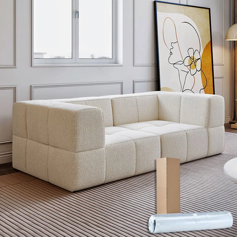 Comfortable Compressed Foam Packaging Sofa Couch Flat Foam Sofa Vacuum Compression Sponge Sofa Italian Retro Customized