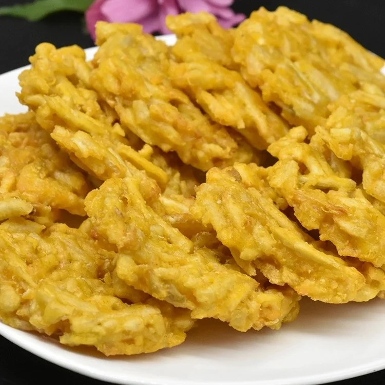 Honghu lotus root cake 300g 10pcs tea fried vegetarian quick-frozen semi-finished prefabricated dishes sold well