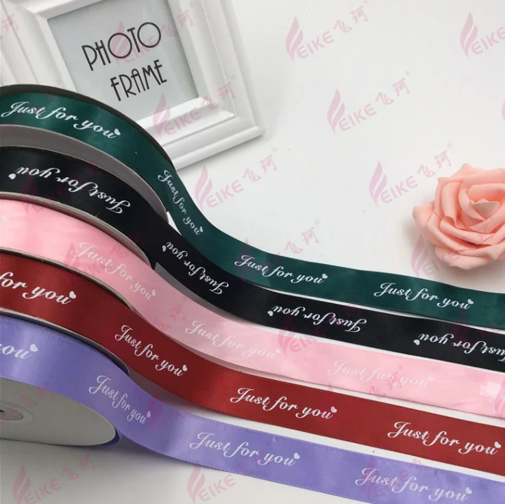 Factory Wholesale Colorful Ribbon With Logo Gift Packaging Ribbon Silk Satin Ribbon Roll