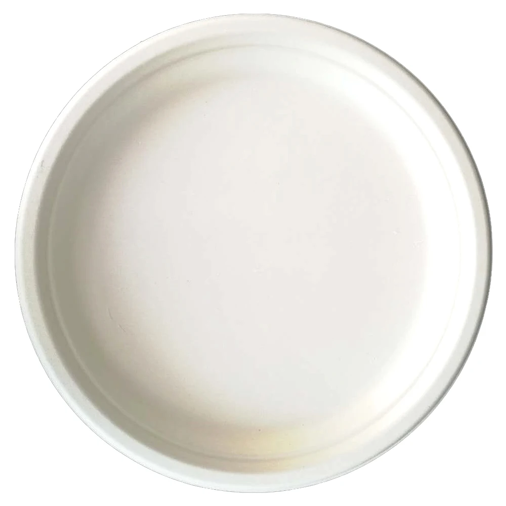 High quality 9 Inch Compostable Disposable Round plates Tableware Of Sugarcane Bagasse  Biodegradable