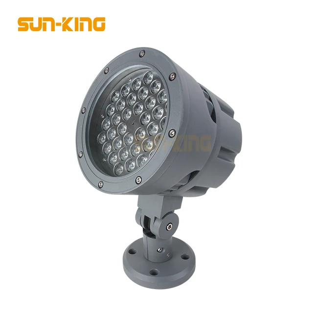 Aluminum 24VDC waterproof projector Outdoor Round LED Floodlight 36W 12W 24W 18W DMX RGB LED Flood Light