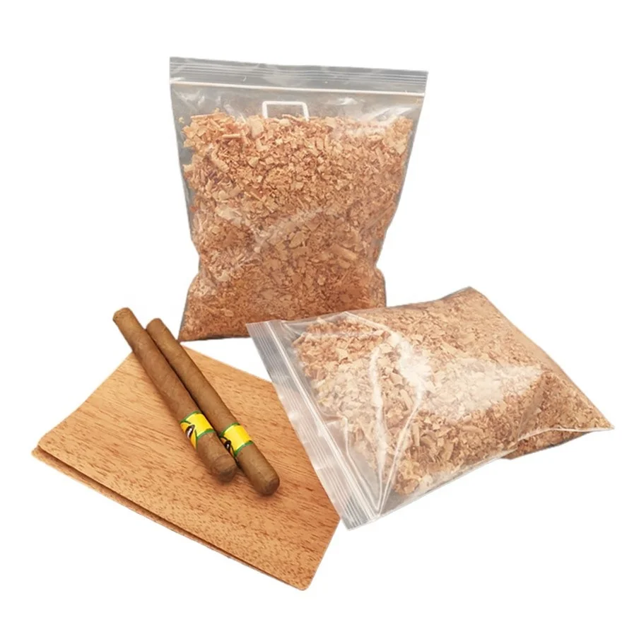 Cigar humidor box humidity control accessories thin spanish cedar wood chip sawdust pack