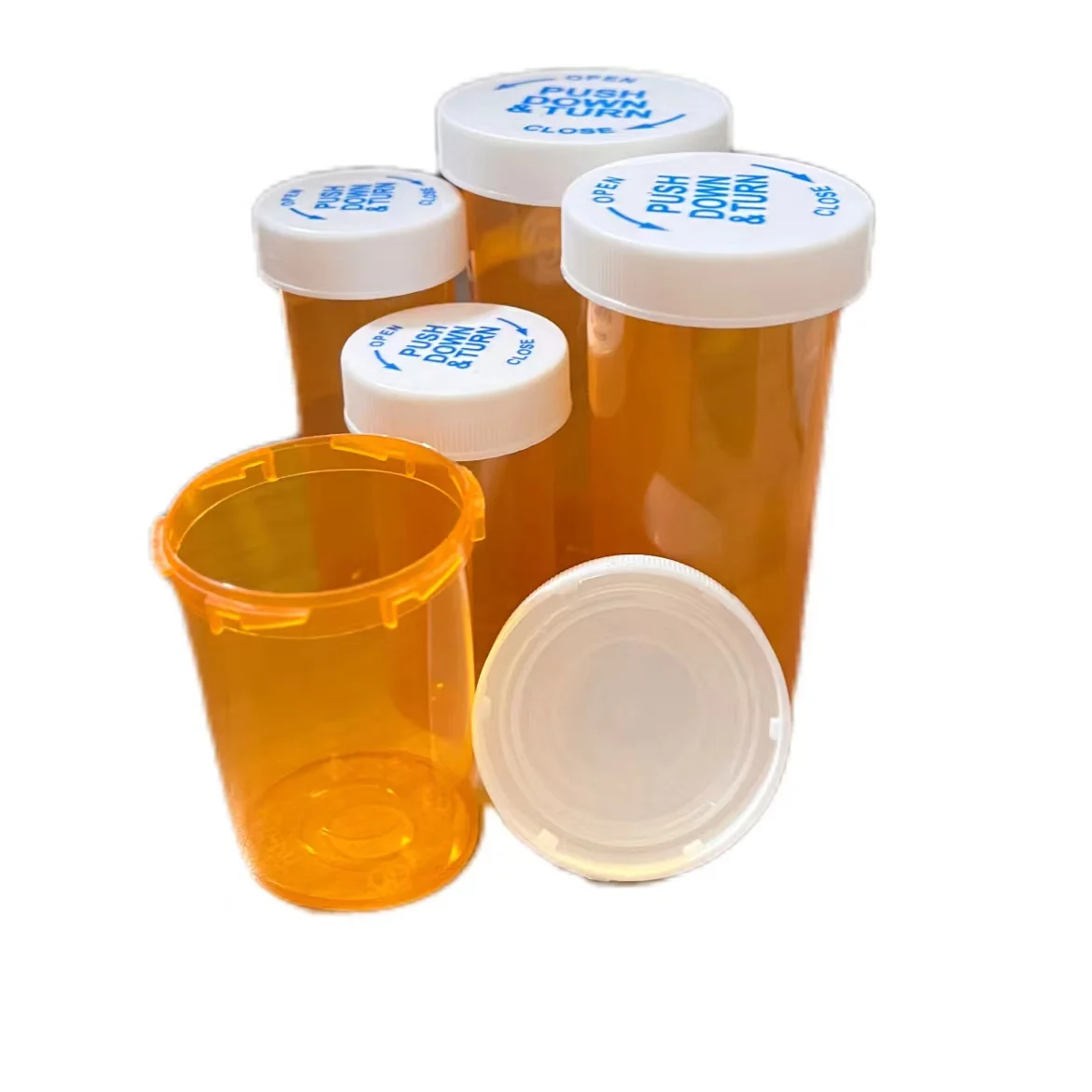 13 16 20 40 60 Dram Plastic PP Pop Top Container lid Vial Snap Cap Pill Bottles