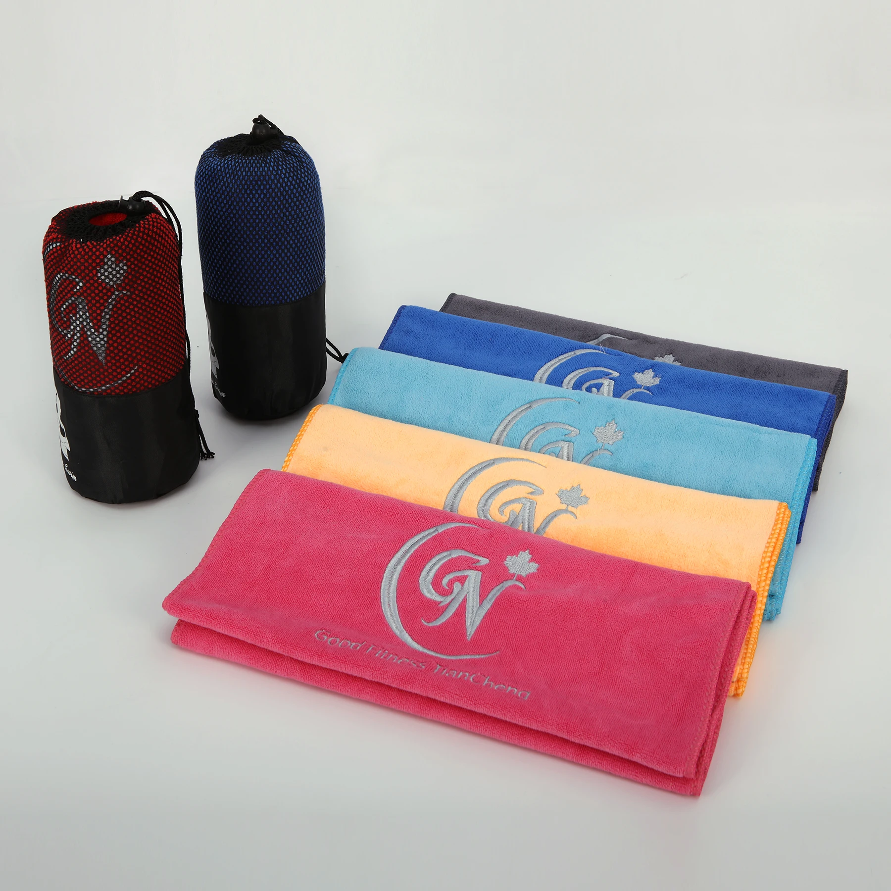 Wholesale Personalized Logo Quick-Absorbing Microfiber Sport Towels for Club Basketball Softball Volleyball Swim Hand Towel