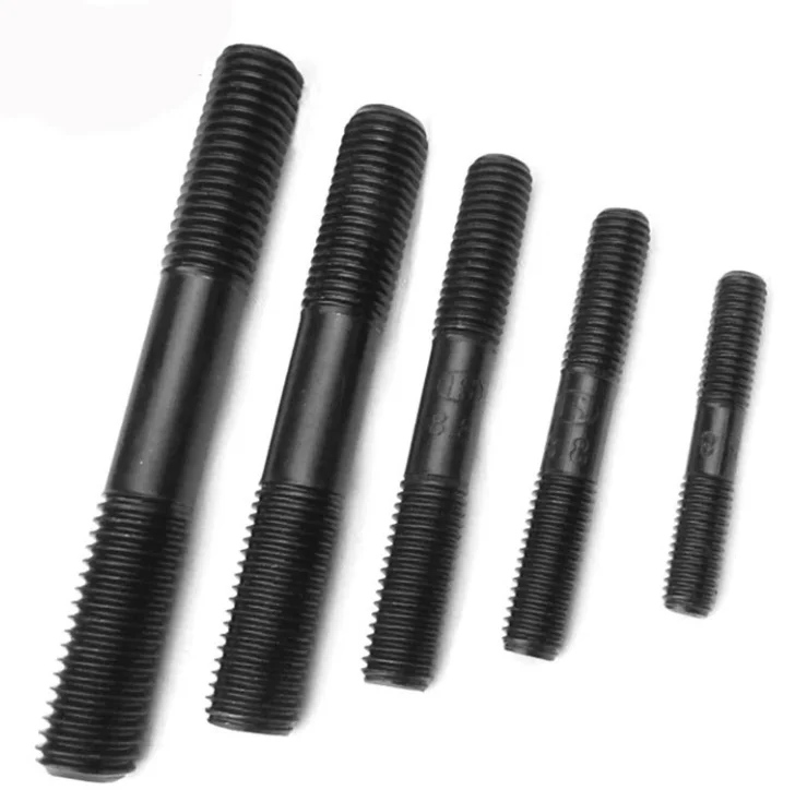 Стиральная машина с черным оксидом болт из углеродистой стали стиральная машина с черным оксидом с двойным концом шпилька сварки Astm A193 B7 шпилька M6-M24 класс 4,8, 6,8, 8,8, 10,9