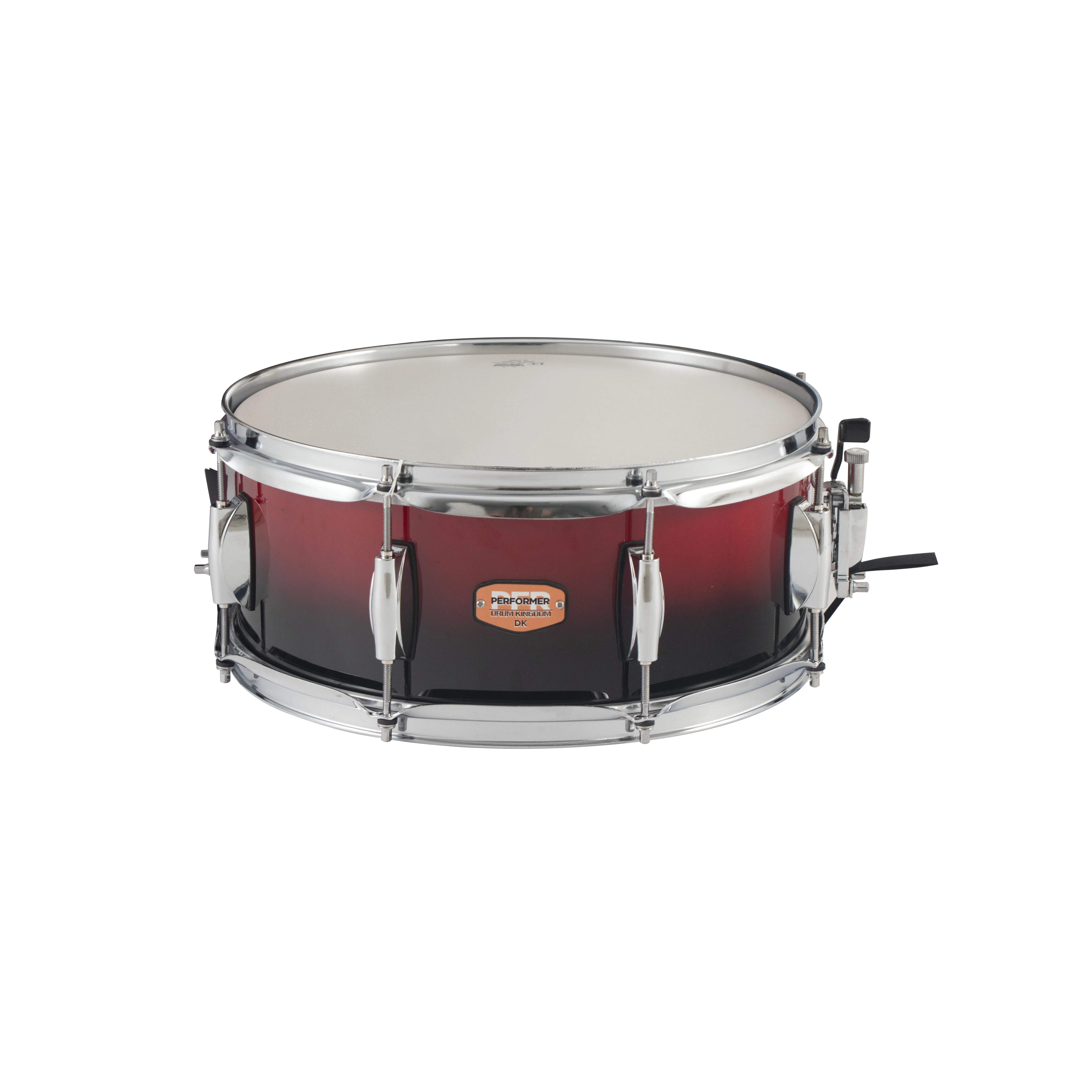 Factory wholesale price steel chrome shell snare drums with 1.5 hoop and white coated heads