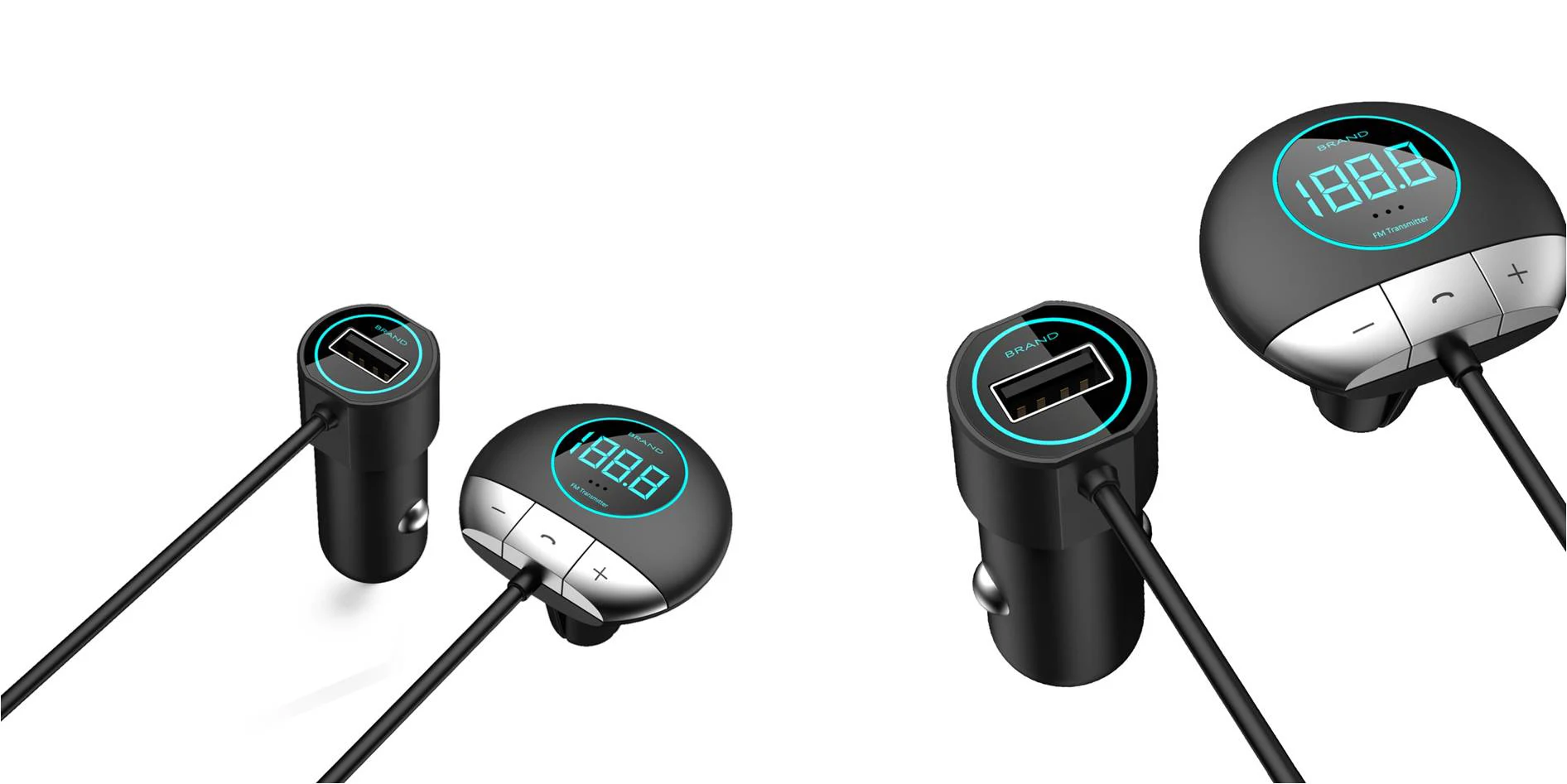 
Bestseller 2019 3-in-1 Function Wireless Bluetooth FM Transmitter Car Charger AI Translator 