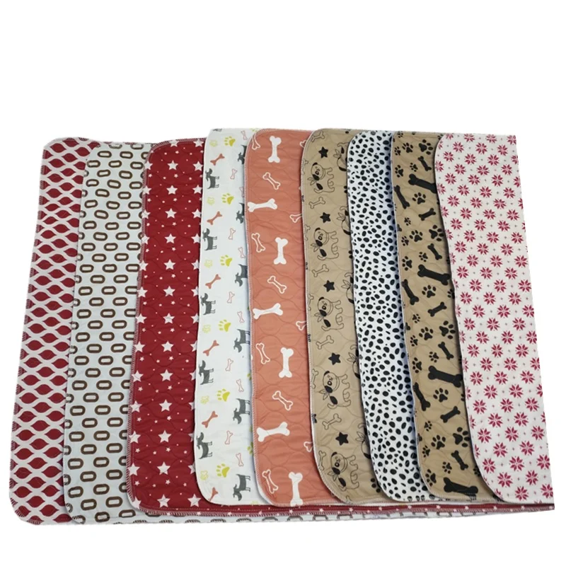
Factory direct high quality pet dog puppy training pad wholesalers travel washable underpad reusable waterproof absorbent 