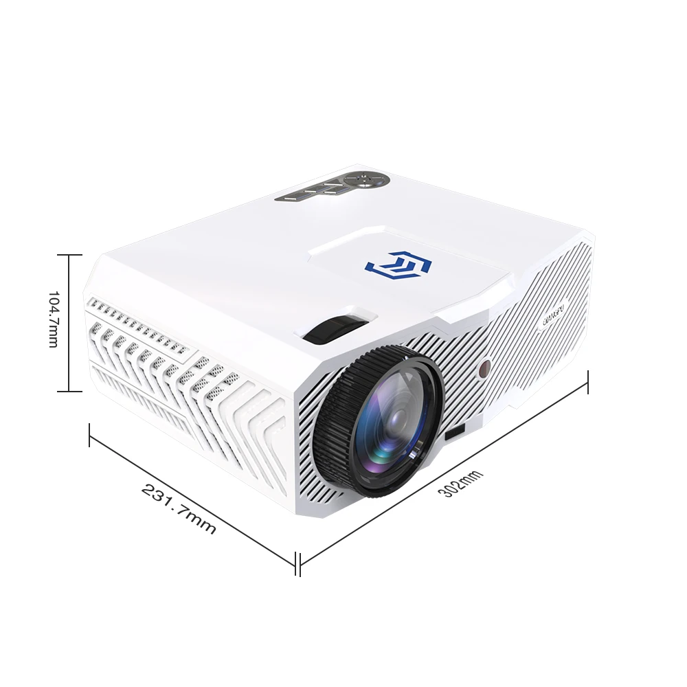 
2020 latest 3D 4K projector 1080p DLP smartphone Android Mini led WiFi projector mirror business light speaker focus 