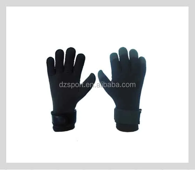 Single Needle Stitched Neoprene Gloves with Shark Skin palm for fishing OEM Neoprene Fishing Gloves