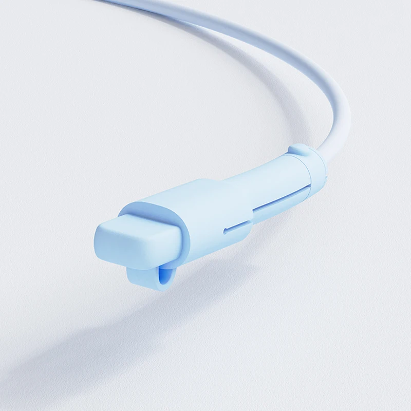 Silicone Usb Charger Cable Protector De Spiral Cable Sleeves Cover Cargador Type C to Lightning Data Line for Iphone Original