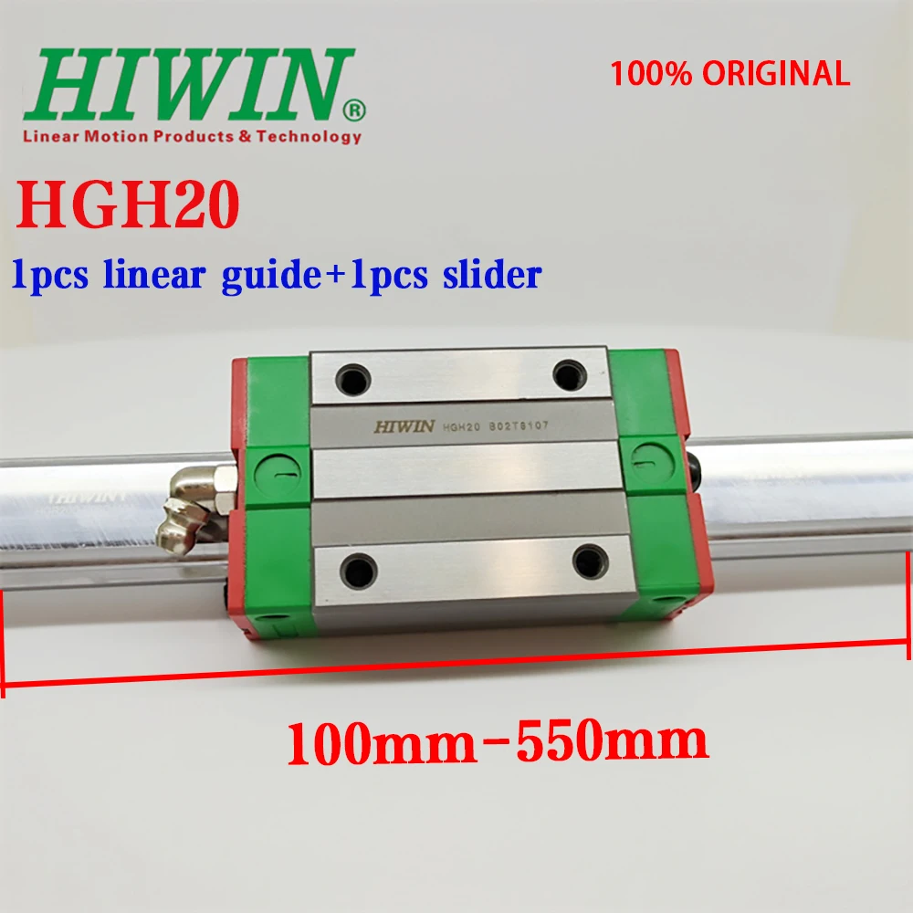 HGH20CA 250mm Factory Cheap Price Hiwin Bearing Hgh25ha Ca Hgw35ha Hgw15ca Hgh Block And Hgr25  Linear Guide Rail
