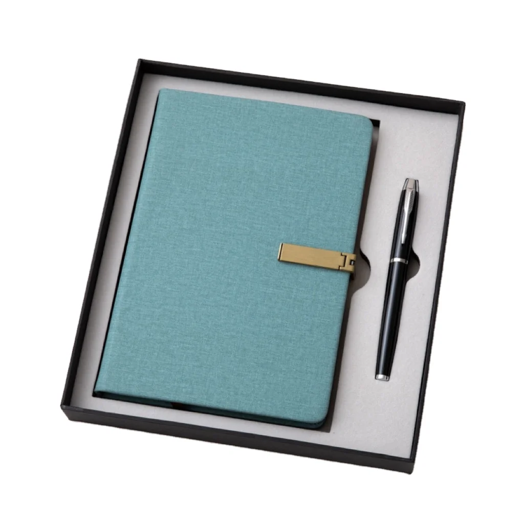 2025 High Quality Custom Diary Notebook Gift Set Luxury Pu Leather Gift Set Notebook And Pen Notebook Gift Set With High Quality