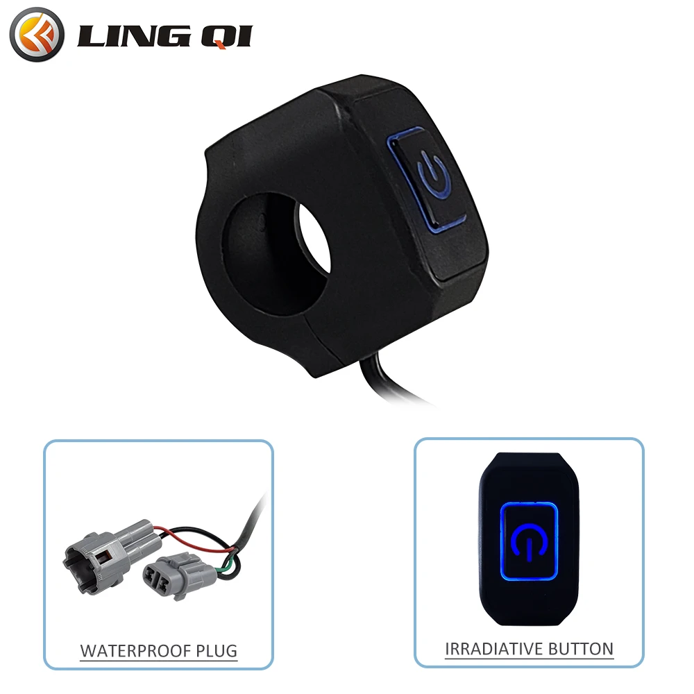Водонепроницаемый выключатель света IP65 подходит для Surron Light Bee S X. Светодиодный на руль кнопка включения/выключения электровелосипеда Sur